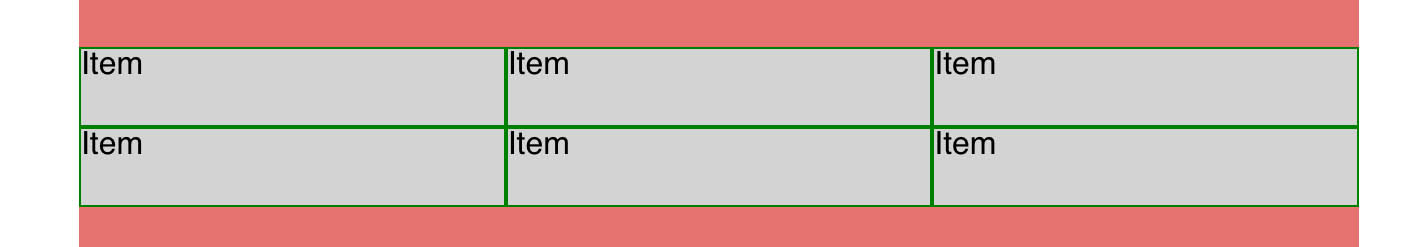 A Flexbox layout with no margins
